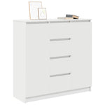 Sideboard with Drawers White 100.5x35x98.5 cm Engineered Wood 3328453