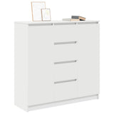 Sideboard with Drawers White 100.5x35x98.5 cm Engineered Wood 3328453
