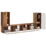 TV Cabinet Set 4 pcs Old Wood Engineered Wood 3409121