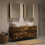 Bathroom Furniture Set 5 pcs Smoked Oak 3407051