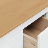 Coffee Table HILL White and Honey Brown 79.5 x 79.5 x 49 cm 42025041