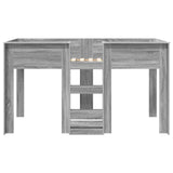 Bunk Bed for Kids Grey Sonoma 100 x 200 cm Engineered wood 3410504