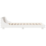 Bed Frame without Mattress White 100x200 cm Solid Wood Pine 850735