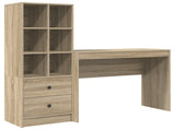 Desk with Drawer with Shelf with Storage 2 pcs Sonoma Oak 3337331
