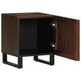 ZNTS Bedside Cabinet 40x34x46 cm Solid Wood Mango 377420