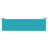 2-Piece Bench Cushions SOEST 2 pcs 100% Polyester Turquoise 949019