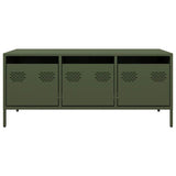 ZNTS Coffee Table Olive Green 101.5x50x43.5 cm Cold-rolled Steel 851272