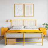 Bedside Cabinets 2 pcs Mustard Yellow 36x39x50.5 cm Steel 842929