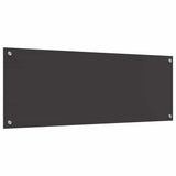 Kitchen Backsplash 2 pcs Dark Grey 110 x 40 cm Tempered Glass 3415506