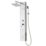 ZNTS SCHÜTTE Shower Panel with Single Lever Mixer TAHITI Stainless Steel 435038