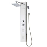 ZNTS SCHÜTTE Shower Panel with Single Lever Mixer TAHITI Stainless Steel 435038