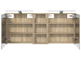 Bathroom Cabinet Set 3 pcs 100 x 10.5 x 60.5 cm Engineered wood 3403706