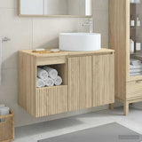 Bathroom Furniture Set 2 pcs Sonoma Oak Engineered Wood 3404106
