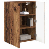 TV Wall Cabinet Old Wood 59.5 x 31 x 80 cm Engineered Wood 892367