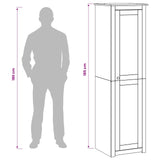 Wardrobe PANAMA Honey 51 x 50 x 185 cm Solid Pine Wood 42042129