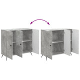 Sideboard Concrete Grey 89 x 34.5 x 80 cm Engineered Wood 895568