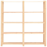 5-Tier Storage Racks 3 pcs 170x38x170 cm Solid Pinewood 500 kg 3051110