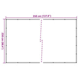 144993 Trailer Net HDPE 2,5x3,5 m Black