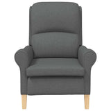 Armchair Dark grey 76 x 94 x 102 cm Fabric 42009841