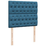 Box Spring Bed with Mattress Blue 120x190 cm Small Double Velvet 3290868