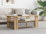Coffee Table Artisan Oak 77 x 55 x 42 cm Engineered Wood 8000419