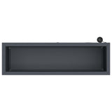 Garden Planter with LED 2 pcs Antracite 30 x 100 x 30 cm Steel 8008117