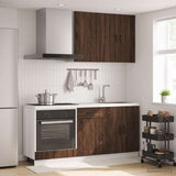 Kitchen Unit LUCCA 5 pcs Brown Oak Engineered Wood 3438262