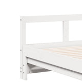 Daybed without Mattress White 90x190 cm Solid Wood Pine 854956