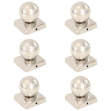 Post Caps 6 pcs Globe Final Stainless Steel 101x101 mm 145496