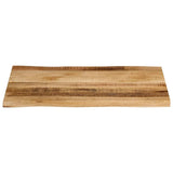 Table Top Live Edge 70x60x2.5 cm Solid Wood Rough Mango 370667