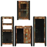 Bathroom Furniture Set 4 pcs Multicolour Solid Reclaimed Wood 3305701