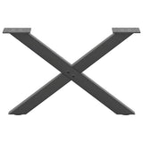 Coffee Table Legs X-Shaped 2 pcs Anthracite 60x cm Steel 4012882