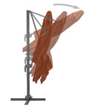 Cantilever Garden Parasol Terracotta Polyester, Aluminium 312317