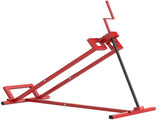 400 kg Foldable Ride-On Mower Jack Lift, Adjustable Steel Lifting Device, for Lawn Mower, ATV, Red T3398P376690