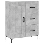Highboard Concrete Grey 69.5x34x180 cm Engineered Wood 3198661