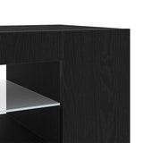 TV Cabinet Black Oak 135 x 39 x 30 cm Engineered Wood 862561