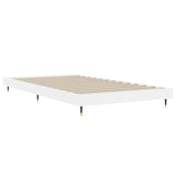 Bed Frame without Mattress White 90x200 cm Engineered Wood 832165