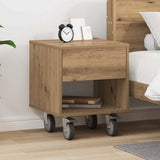 Bedside Table Artisan Oak 40.5 x 40 x 48 cm Engineered Wood 891070