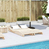 Sun Loungers 2 pcs 205x60x31.5 cm Solid Wood Pine 832573