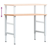 Workbench 100x60x cm Solid Wood Beech Rectangular 3309704