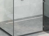 360&deg Shower Drain with Slim Model Silver 100 cm 42015990