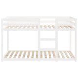 Bunk Bed without Mattress White 90x190 cm Single Solid Wood Pine 3206508