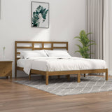 Bed Frame without Mattress Honey Brown Solid Wood 200x200 cm 3105818
