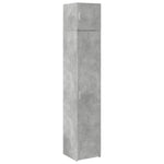 Slim Storage Cabinet Concrete Grey 40x42.5x225 cm Engineered Wood 3281276