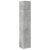 Slim Storage Cabinet Concrete Grey 40x42.5x225 cm Engineered Wood 3281276