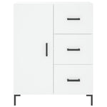 Highboard White 69.5x34x180 cm Engineered Wood 3189445