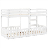 Bunk Bed White 80x200 cm Solid Wood Pine 3308587