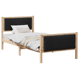 Bed Frame with Headboard Black 100 x 200 cm Fabric 878351