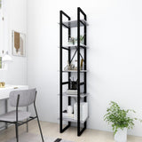 5-Tier Book Cabinet Concrete Grey 40x30x175 cm Engineered Wood 3081972