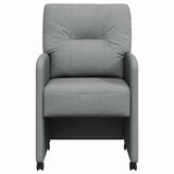 Dining Chairs with Wheels 2 pcs Light grey 57 x 67 x 95 cm 42017847